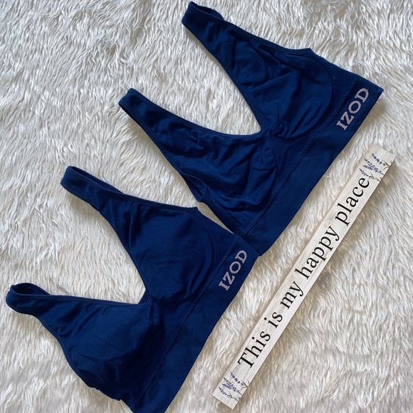 2x Izod Sport Style Bra - Picture 1 of 4